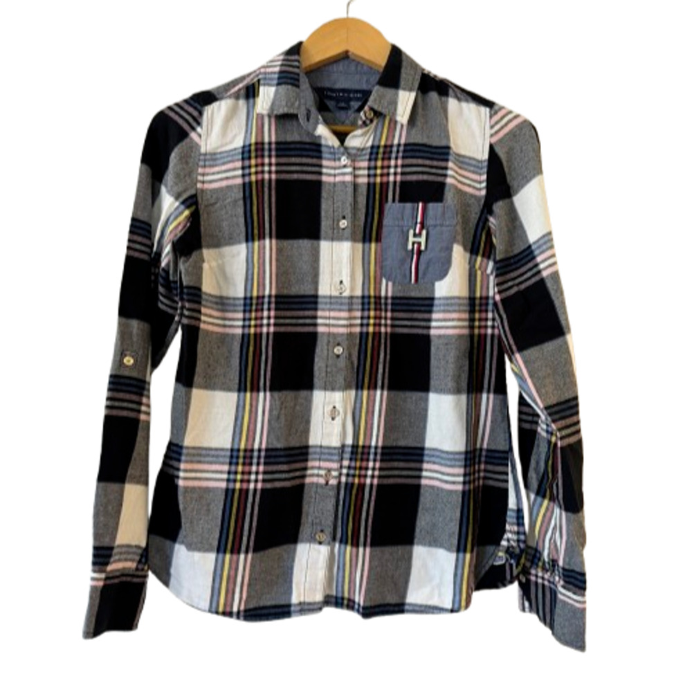 Tommy Hilfiger Men's Plaid Check Button‎ Up Shirt